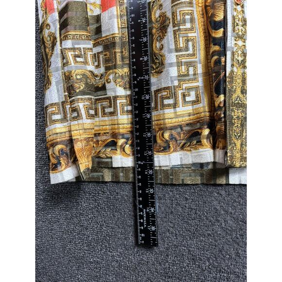 Prestige Original Shirt Mens 2XL Gold Black Greek Key Baroque Button Up Rayon - Picture 7 of 7